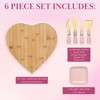 Paris Hilton Charcuterie Board and Serving Set, Bamboo Serving Board,