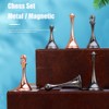 Chess Set, Magnetic Travel Chess Set, Large Metal Deluxe Chess