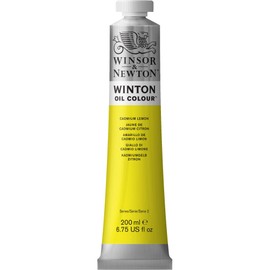 Winsor & Newton Winton Oil Color Paint, 200-ml Tube, Cadmium Lemon