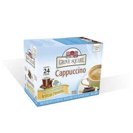 Grove Square Cappuccino Mix, French Vanilla, 24 Single Serve Cups