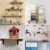 2 Pcs Folding Shelf Brackets,10 Inch Heavy Duty Shelf Brackets,Collapsible