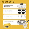 Fuexmotco Egg Poacher Pan, Stainless Steel Egg Poaching Pan for