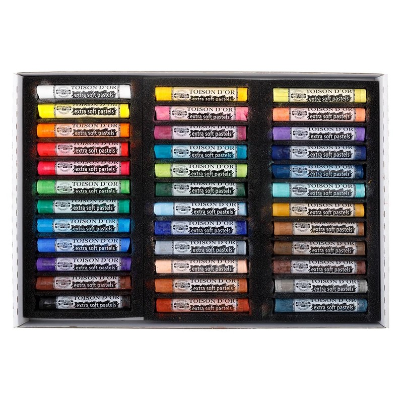 KOH-I-NOOR Toison D'or 8555 Artist's Extra Soft Pastels, Pack of