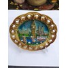 Wood Style Decorative Plate Detailing London Skyline: Big Ben, Tower