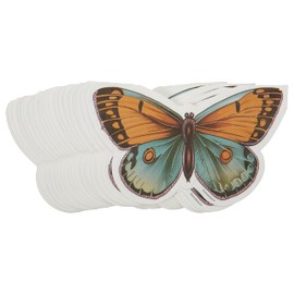 C.R. Gibson TW7-25236 Portmeirion Botanical Garden Disposable Paper Lunch Napkins for Parties, 6.5" x 6.5", Multicolor, 20pcs