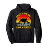 Skip A Straw Save A Turtle Gift Pullover Hoodie
