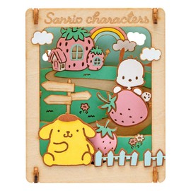 Paper Theater - Wood Style - Sanrio Characters PT-W20 Strawberry House 1