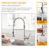 OWOFAN Kitchen Faucet with LED Sprayer Single Handle Pull Down