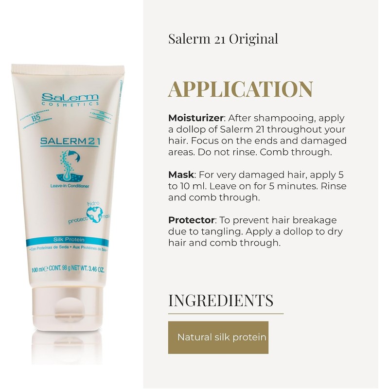 Salerm - Acondicionador para dejar actuar de 100 ml con