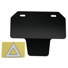 Cf Posh 203042 Chevron License Plate Holder for 50-125cc with Triangle Sticker Black