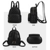 KL928 Quilted Mini Backpack for Women, PU Leather Backpack Purse