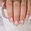 Press on Nails Short - RTKHFZE Gel Square French Tip