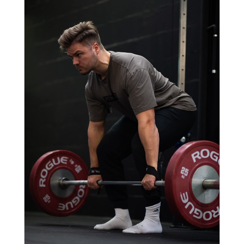 Athletic Aesthetics Professional Lifting Straps (Padded) + Basic Exercise Guide