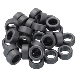 PATIKIL Ferrite Toroid Core 1 Inch ADx 0.6 Inch ID x 0.5 Inch H Ferrite Rings Transformer Ferrite Toroid Cores for EMI/RFI Filters Black Pack of 30