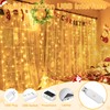 Ollny Curtain Lights 6.6x6.6ft, 200 LED String Lights with Remote