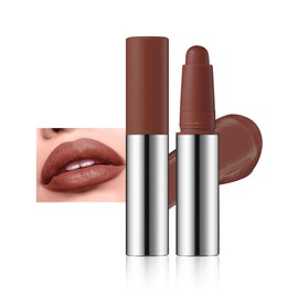 KXmzeG Matte Lipstick Crayon – Chocolate Brown Lip Liner & Lipstick 2-in-1, Waterproof, Long Lasting, Creamy Non-Drying Lip Color for Women, High Pigment, 06#
