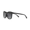 Coach HC8271U Universal Fit Sunglasses, Black/Dark Grey Gradient Polarized, 57