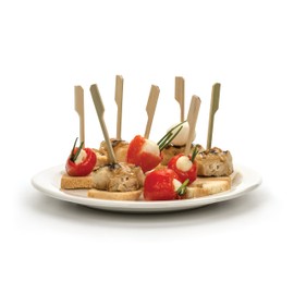 RSVP International Compostable Bamboo Serving & Cocktail Picks, Appetizer, 50-Count, 3.5"