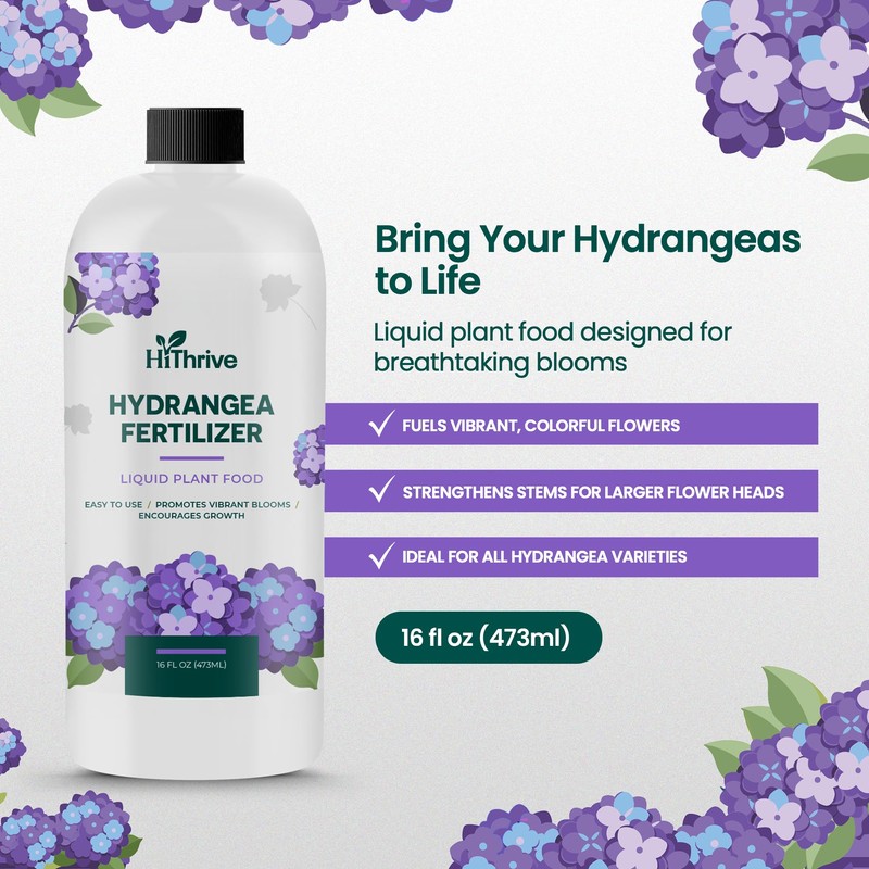 Hydrangea Fertilizer for Lush Growth, Strong Stems & Vibrant Blooms,