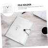 Operitacx Plastic Document Folders Large Size White Exam Paper Bag