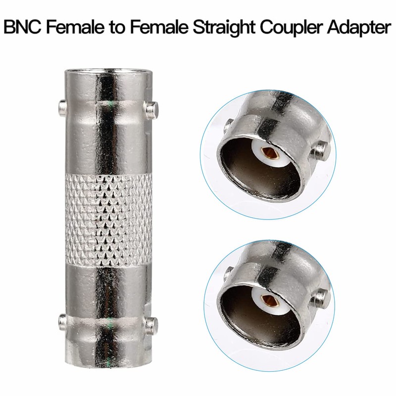 SLLEA BNC Female Coax Cable Coupler Adapter Connector Replacement for