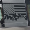 Zhizhong Back Middle Window Decal Fit 2005-2015 Tacoma, American Flag