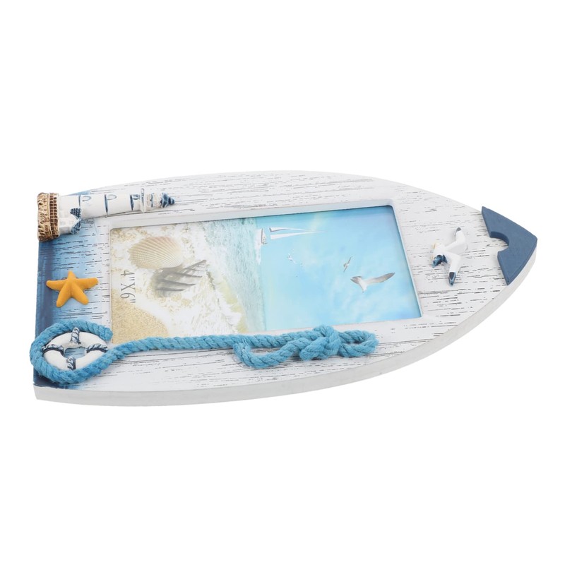 Levemolo Mediterranean Seagull Photo Frame Beach Picture Frame Desktop Picture