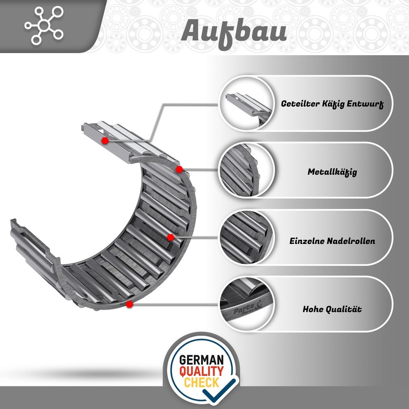 Parts and Parts Needle Roller Bearing K18x22x10 DIV 18x22x10 mm