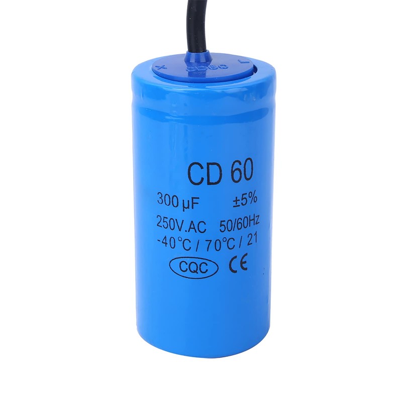 CD60 300uF Racing Capacitor with Wire Conductor 250VAC 50/60Hz for
