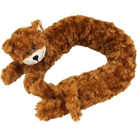 The Magic Toy Shop Brown Cat Novelty Draught Excluder Cushion - Perfect for Blocking Wind, Noise, Light, and Dust - Ideal Under Door Draft Excluder for Cat Lovers