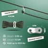 JAICOM 8 Pack 4mm High-Reflective Outdoor Guy Lines, Ultralight Tent