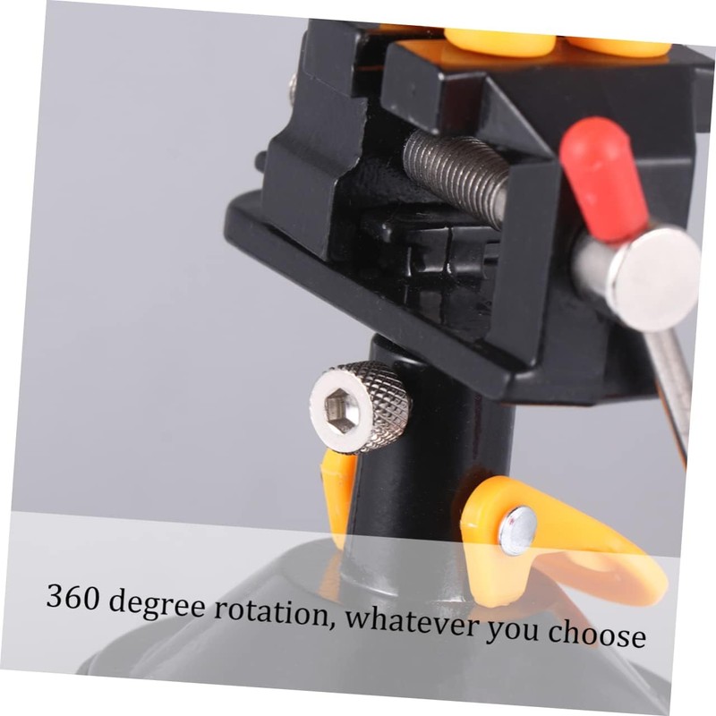 Tofficu Suction Cup Walnut Carving Vise Rotatable Table Clamp for