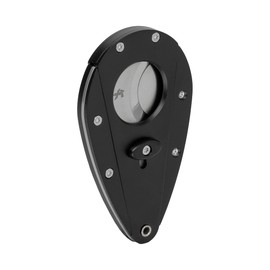 Xikar Xi1 Cigar Cutter, 440C Stainless Steel Blades with Rockwell HRC 57 Rating, 54 Ring Gauge, Double Guillotine Action, Black