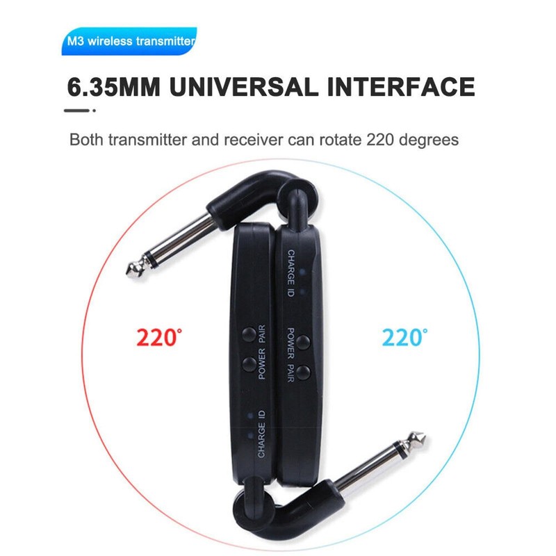 2.4G Wireless Guitar Audio System Transmitter Receiver Set for Electric