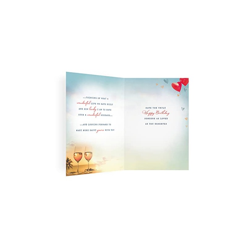 Avant Garde Studios Birthday Card Husband - 9 x 6