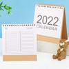 Operitacx 2022 Simple Desk Calendar Minimalist Tabletop Agenda Organizer for