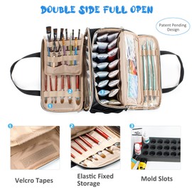 Acrylic Paint Storage, Paint Organizer and Storage, Art Supply Organizer, Art Bags, Craft Paint Storage, Paint Brush Case Holder, Paint Tube Storage for Apple Barrel Acrylic Painting, Palette Board