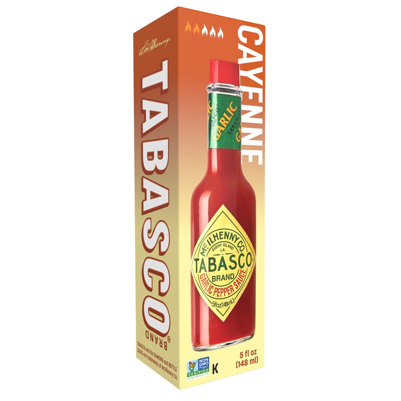 TABASCO® Brand Cayenne Garlic Pepper Sauce, 5 oz (Pack of