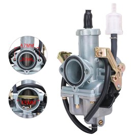 Motorcycle Carburettor, 30 mm Carburettor PZ30 for Pit Bike Dirt Bike Go Karts ATV Quad Motorcycles with 4 Stroke CG Engine 200cc 250cc