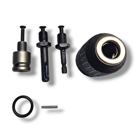 Drill Chuck 2-13 mm Automatic with 3 Hex Connections SD Plus + 1/2 Inch Socket