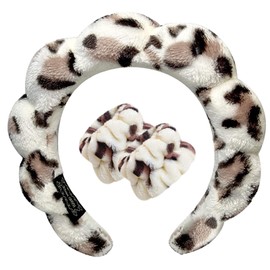 Makeup Spa Headband for Washing Face Wristband Skincare Headbands Sponge Makeup Headband for Washing Face Shower Sports Skincare