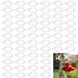 BOELLRUNO Pack of 350 Plant Clips Tomato Clips White Plant Clips for Climbing Plants Trellis Reusable for Tomatoes Cucumbers Flowers Peas Peppers and Other Trellis Plants (A)