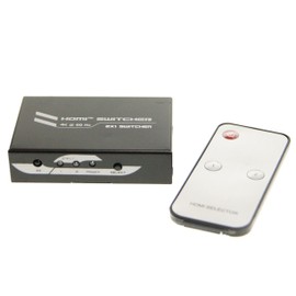 Ex-Pro AV-Pro 160303 2 Port HDMI IR Remote Switch- 2x1 (2 way input 1 output) - v2.0 HDMI HDCP 2.2 Full Ultra HD UHD 2K4K 3D Support - HDMI Switcher - supports Sky Q & Virgin V6