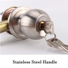 UONIKA 3 Pack Stainless Ball Door Knobs with Lock and