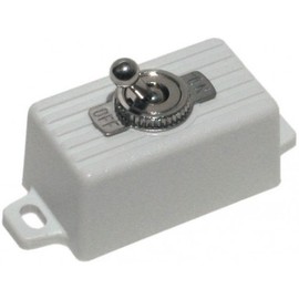 Seco-Larm SS-076Q/SW ENFORCER SPST Toggle Switch, Attractive plastic case with 2 screw holes and pre-wired 6" (15cm) leads for easy surface mounting