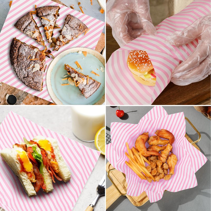 GeeRic Christmas Waxed Deli Paper Sheets for Food 12 *