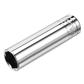 sourcing map 1/2 Inch Drive 16mm 6-Point Deep Socket, Metric, Cr-V, 78mm Length