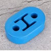 4PCS Universal Blue Silicon Muffler Exhaust Hanger Short Hangers 12mm1/2''