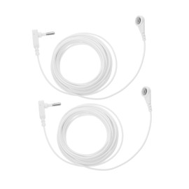 Baluue 2-pack Universal Grounding Mat Cable Kit Grounding Sheet Cord Replacement for Medical Equipment Long Length to Install