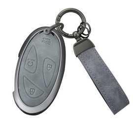 Ysbxitu Ysbxitu Schlsselhlle Autoschlssel Cover Schutzhlle Etui Leder Zubeh?r kompatibel mit Hyundai Ioniq 5 6 KONA SX2 Grandeur GN7 2023 2024 Autoschlsseltasche Schlssel Cover Abdeckung - 5 Tasten A